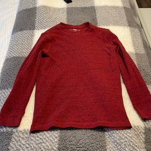 Red long sleeve thermal top